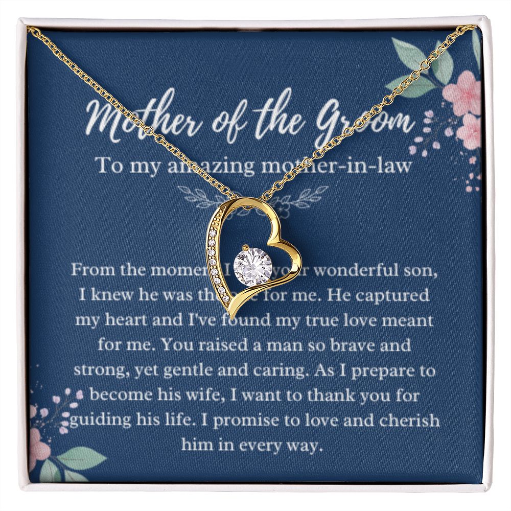 Mother of the Groom Necklace, Gift from Bride, Wedding Day, Mother-in-Law Jewelry, Future Mother-in-Law Gift