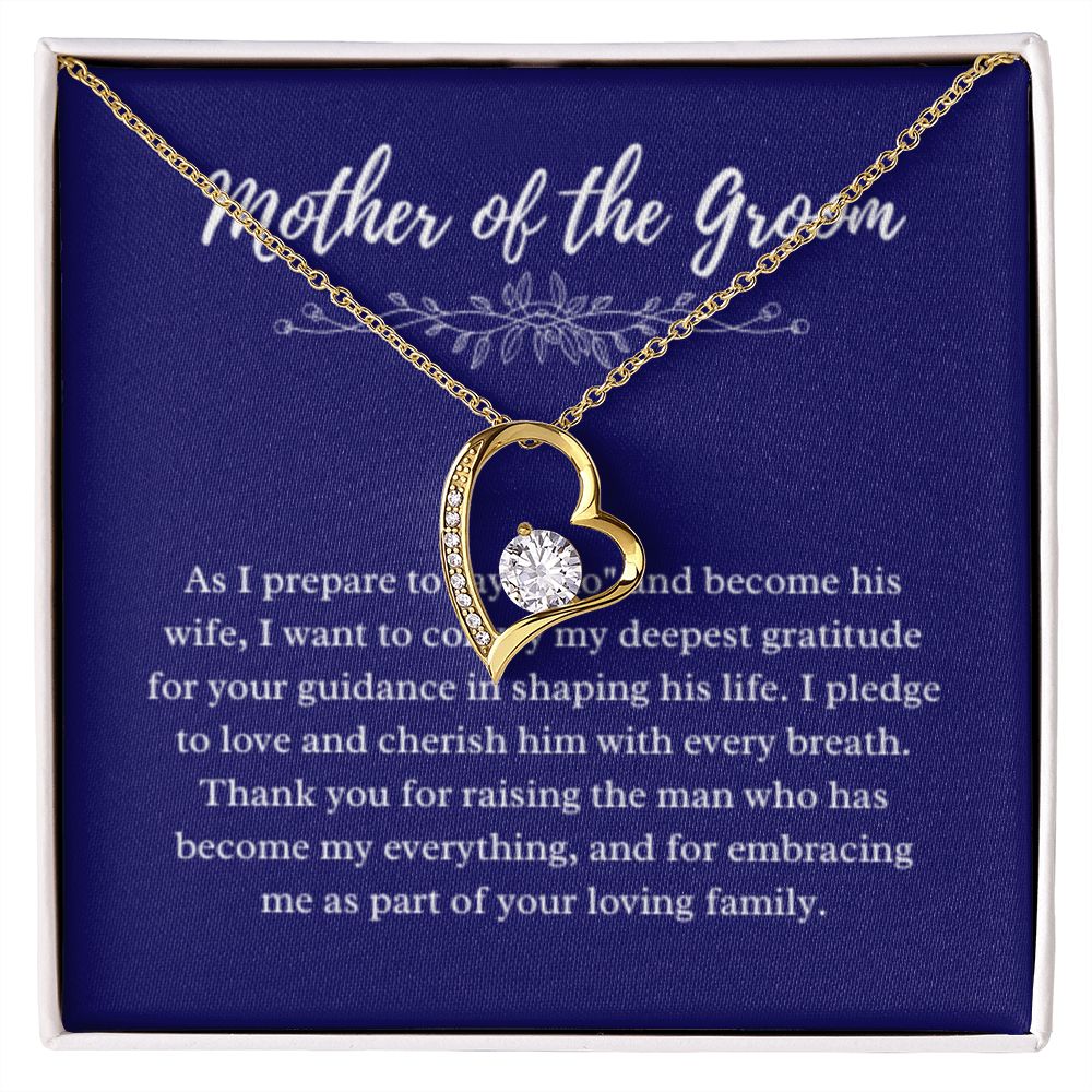 Mother of the Groom Necklace, Gift from Bride, Wedding Day, Mother-in-Law Jewelry, Future Mother-in-Law Gift