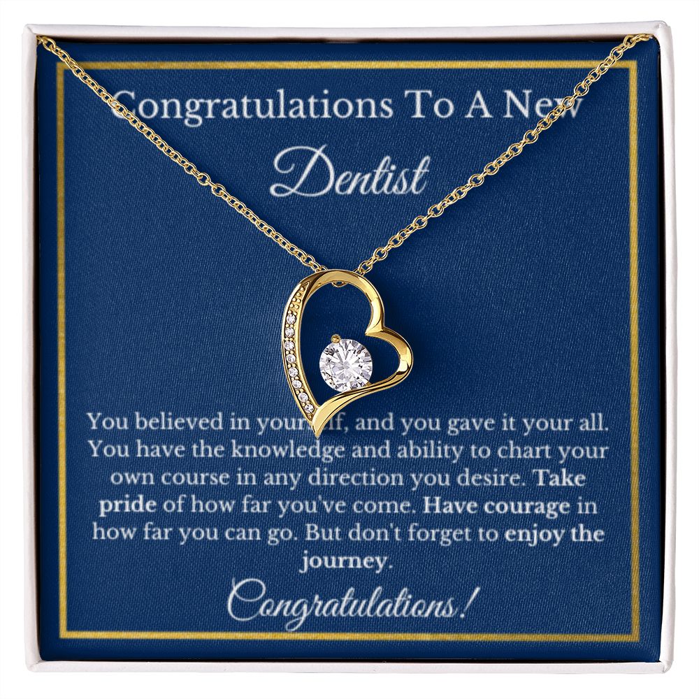 Dentist Graduation Gift, Graduation Gift For Dentist, New Dentist Necklace Gift For Future Dentist, Gold