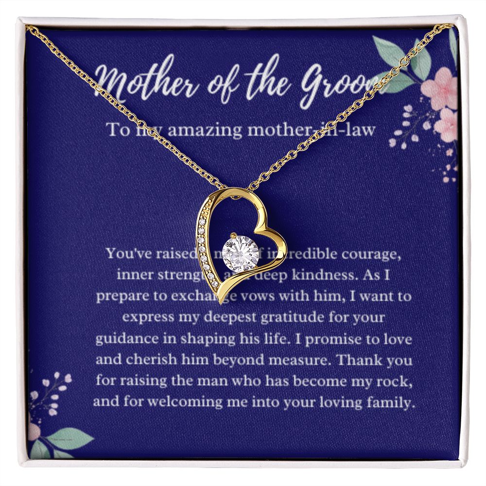 Mother of the Groom Necklace, Gift from Bride, Wedding Day, Mother-in-Law Jewelry, Future Mother-in-Law Gift