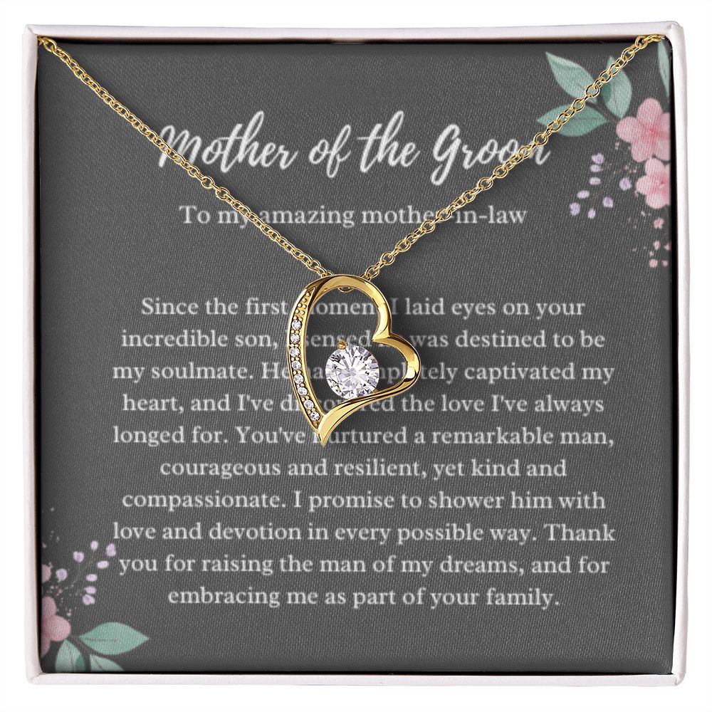 Mother of the Groom Necklace, Gift from Bride, Wedding Day, Mother-in-Law Jewelry, Future Mother-in-Law Gift