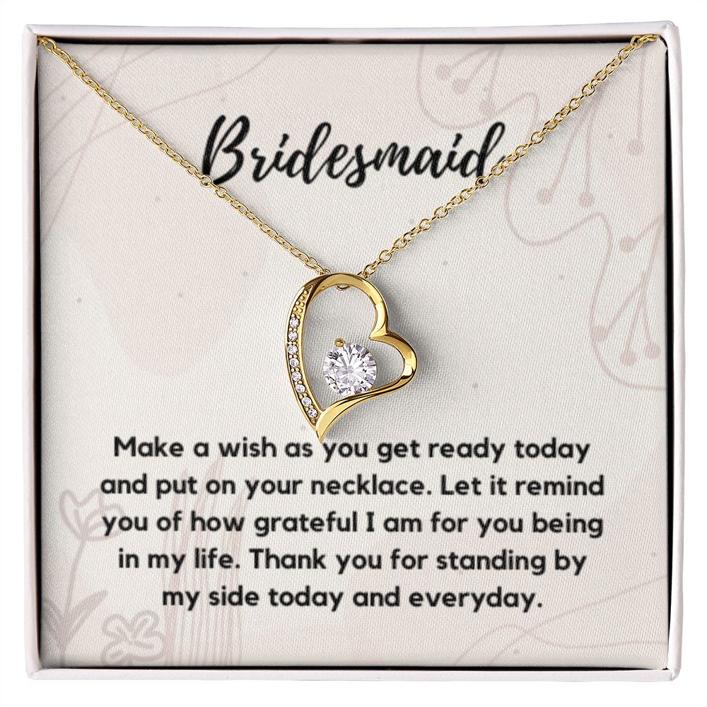 Bridesmaid Necklace Gift, Bridesmaid Thank You Gift, Bridal Party Gift Jewelry, Wedding Party