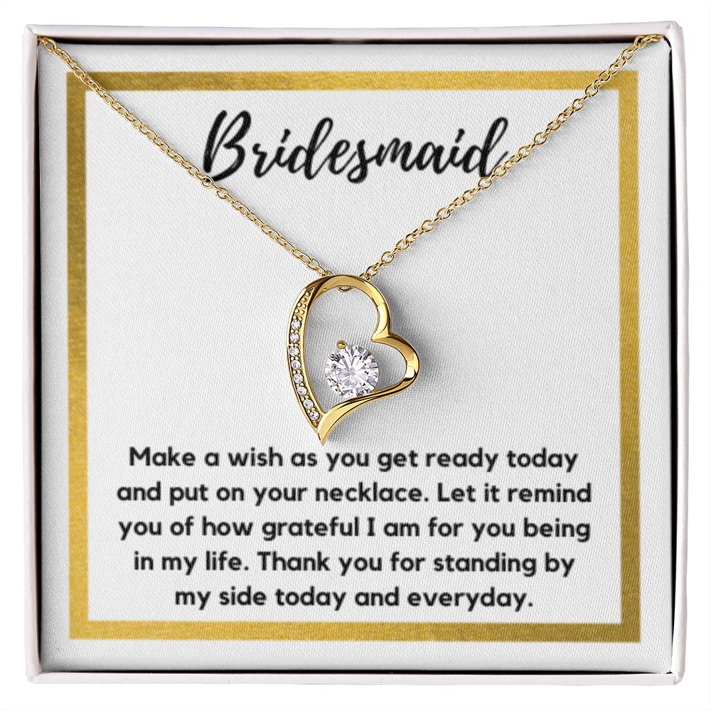 Bridesmaid Necklace Gift, Bridesmaid Thank You Gift, Bridal Party Gift Jewelry, Wedding Party