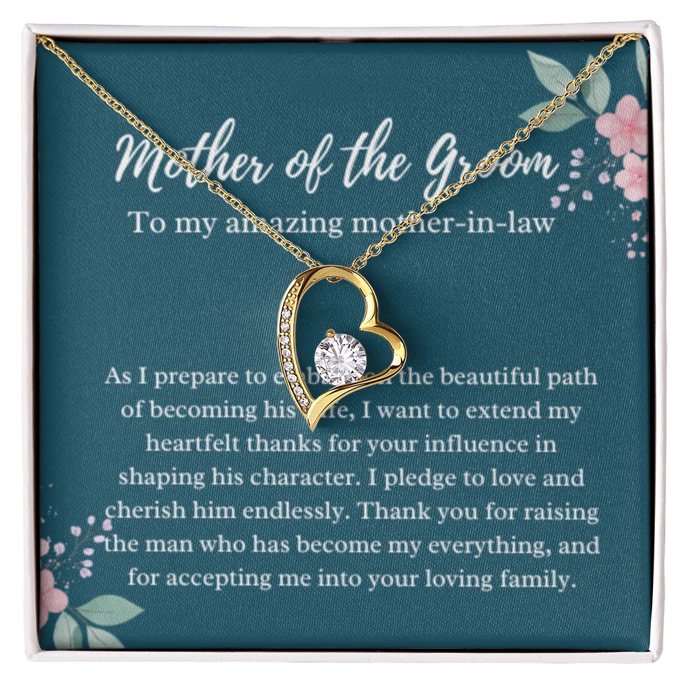 Mother of the Groom Necklace, Gift from Bride, Wedding Day, Mother-in-Law Jewelry, Future Mother-in-Law Gift