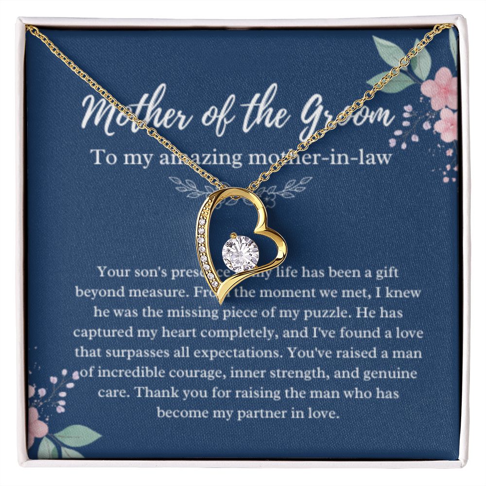 Mother of the Groom Necklace, Gift from Bride, Wedding Day, Mother-in-Law Jewelry, Future Mother-in-Law Gift