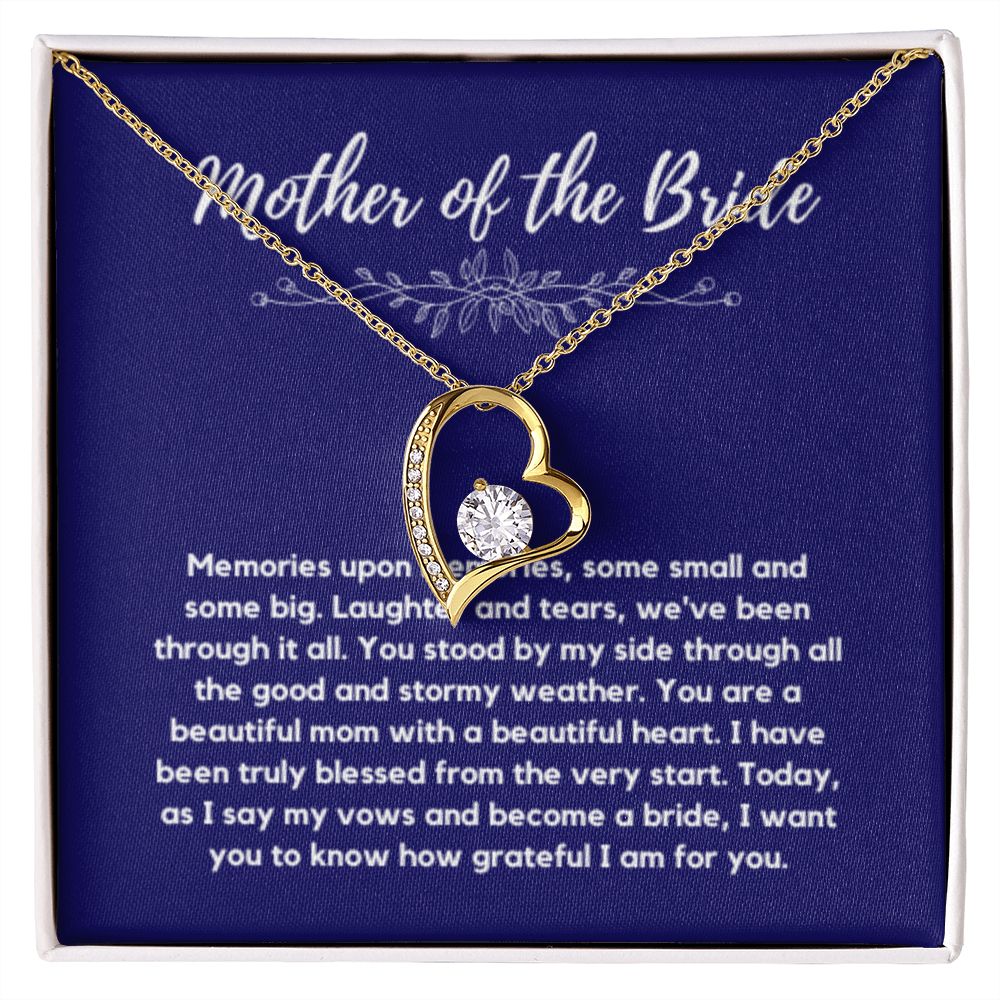 Mother of the Bride Gift from Bride, To My Mom on My Wedding Day, Mother of the Bride Necklace, Wedding Day Gift from Daughter