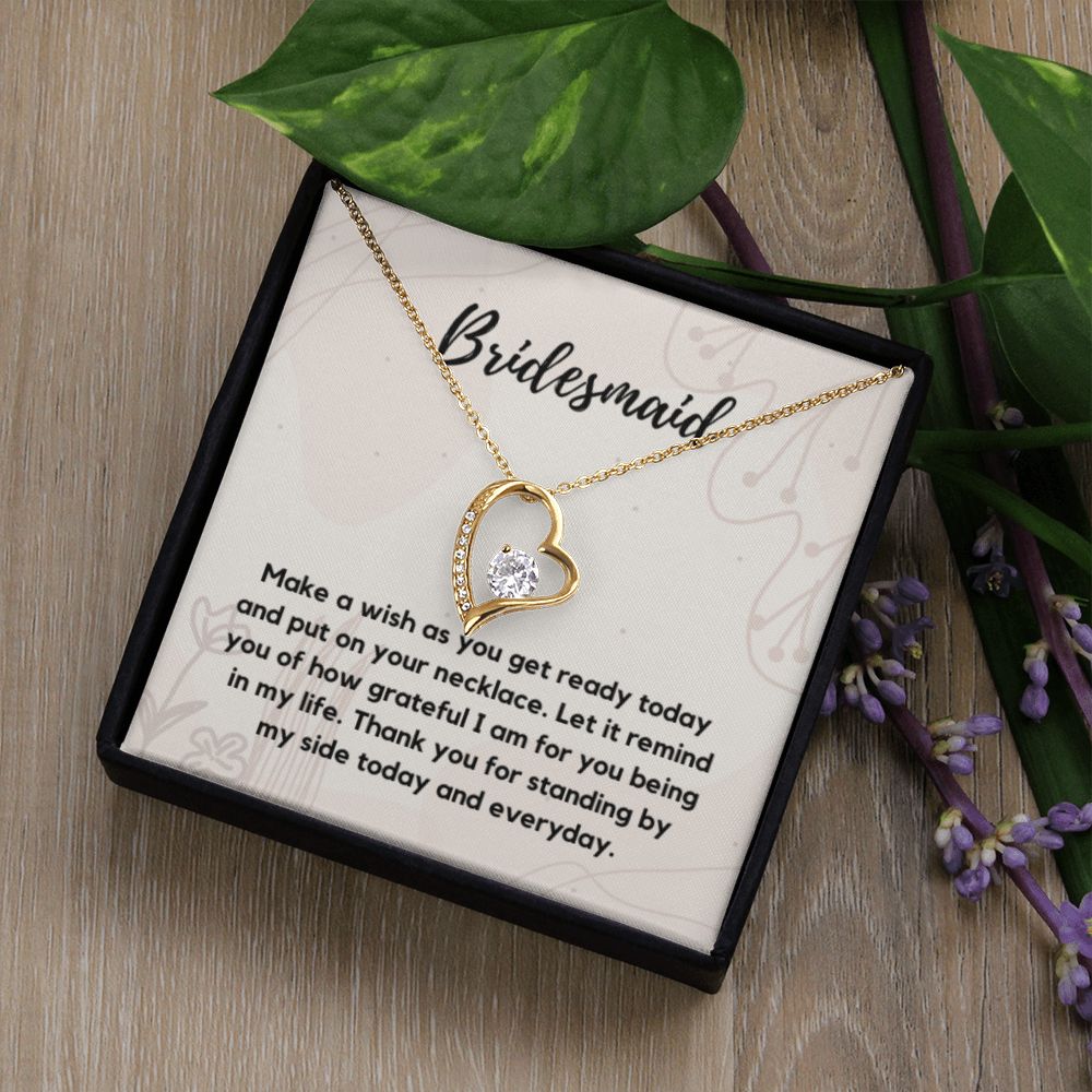 Bridesmaid Necklace Gift, Bridesmaid Thank You Gift, Bridal Party Gift Jewelry, Wedding Party