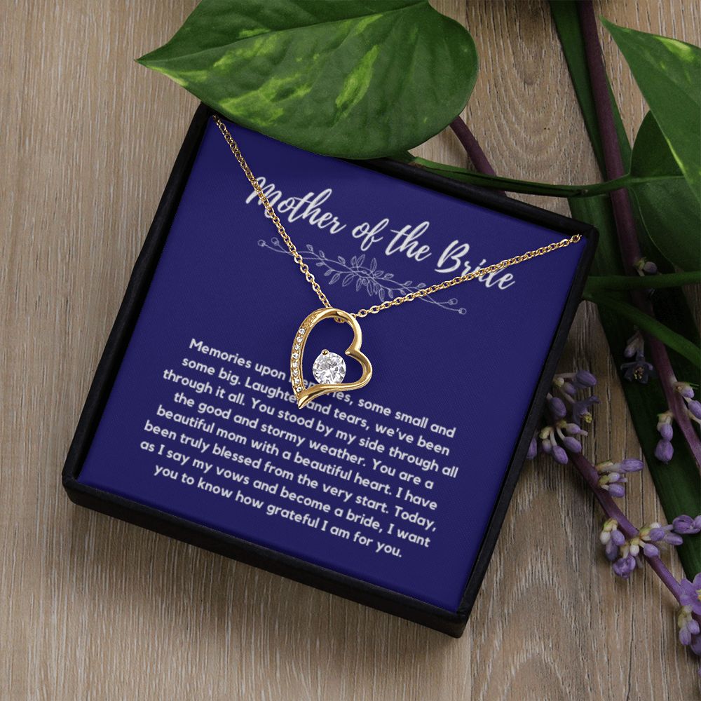 Mother of the Bride Gift from Bride, To My Mom on My Wedding Day, Mother of the Bride Necklace, Wedding Day Gift from Daughter