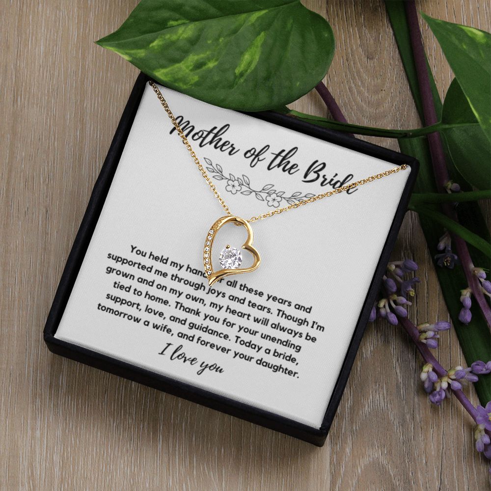 Mother of the Bride Gift from Bride, To My Mom on My Wedding Day, Mother of the Bride Necklace, Wedding Day Gift from Daughter