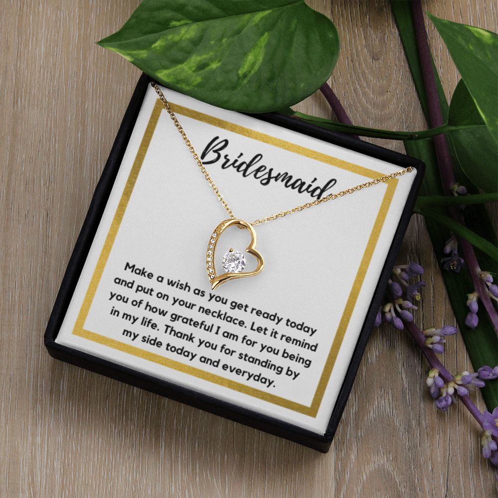 Bridesmaid Necklace Gift, Bridesmaid Thank You Gift, Bridal Party Gift Jewelry, Wedding Party