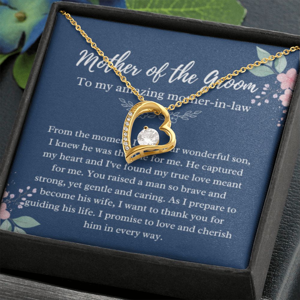 Mother of the Groom Necklace, Gift from Bride, Wedding Day, Mother-in-Law Jewelry, Future Mother-in-Law Gift