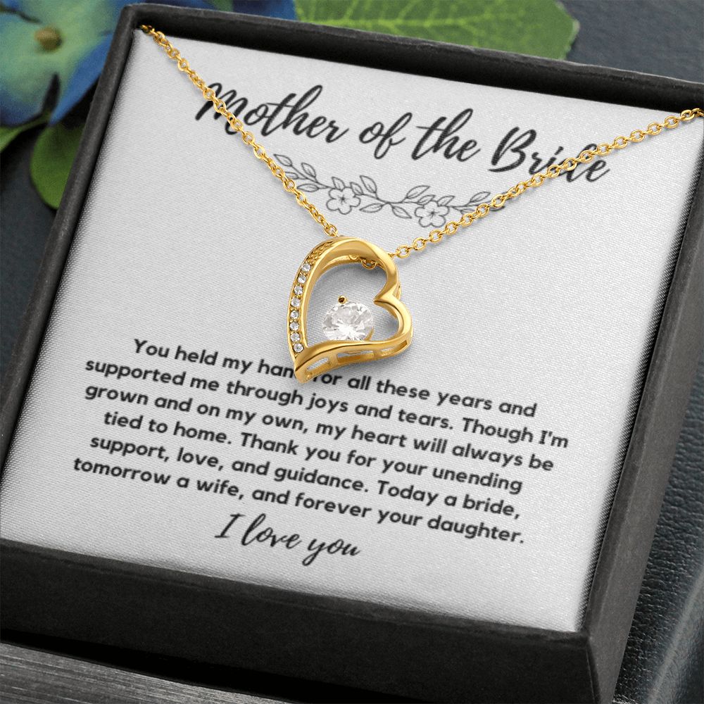 Mother of the Bride Gift from Bride, To My Mom on My Wedding Day, Mother of the Bride Necklace, Wedding Day Gift from Daughter