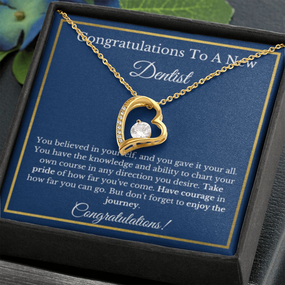 Dentist Graduation Gift, Graduation Gift For Dentist, New Dentist Necklace Gift For Future Dentist, Gold