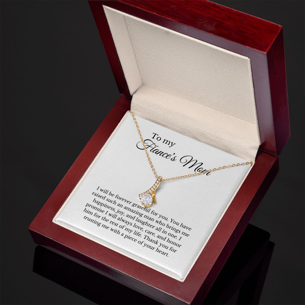 To My Fiancee I Love Everything About Us Infinity Knot Necklace Messag -  Express Your Love Gifts