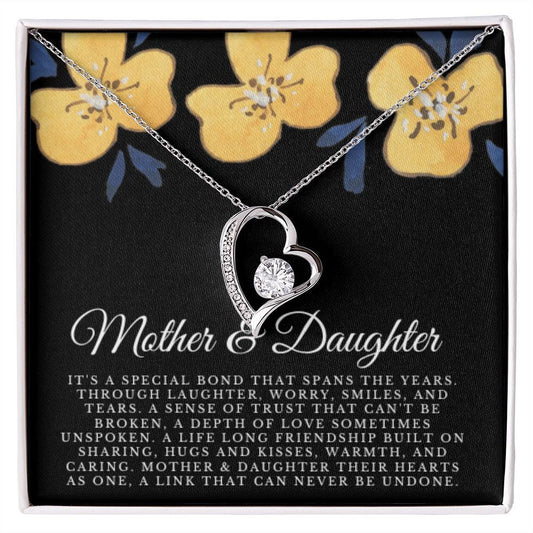 Mother Daughter Necklace, Mom Gift, Mother's Day Gift, Daughter Gift, Jewelry for Mom, Message Card Necklace, Christmas Gift