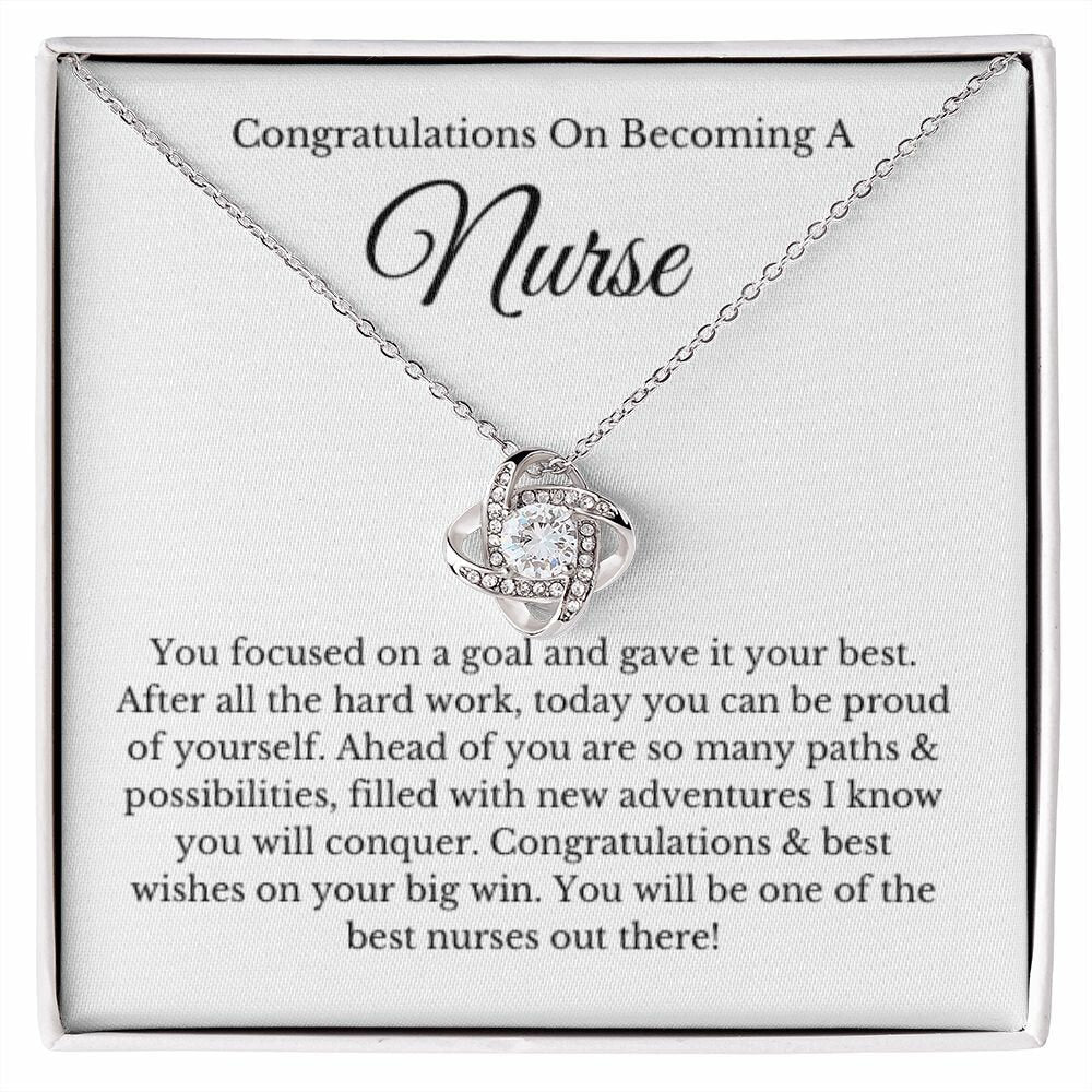 Love Knot, Nurse Graduation Gift, Graduation Gift For Nurse, New Nurse Gift, Future Nurse Gift, Nursing Student Graduation Gift Necklace