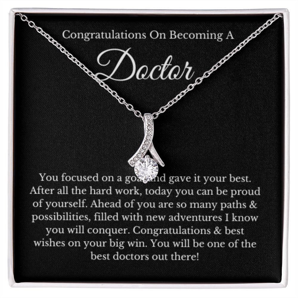 Message Card, Doctor Graduation Gift, Graduation Gift For Medical School, New Doctor Gift, Future Doc Gift, Med Student Grad Gift Jewelry